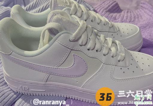 Nike Air Force1新色香芋紫多少钱在哪买 Nike空军一号淡紫色新鞋开箱图4